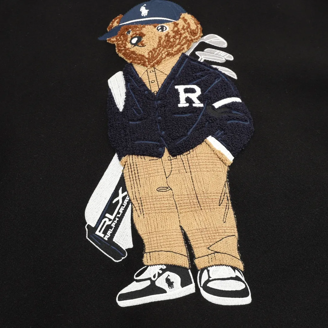 P600 RALPH LAUREN/Ralph Lauren horse logo embroidered patchwork baseball jacket jacket Warm reminder: It is recommended to hand wash or dry clean! ! Size：XS-L